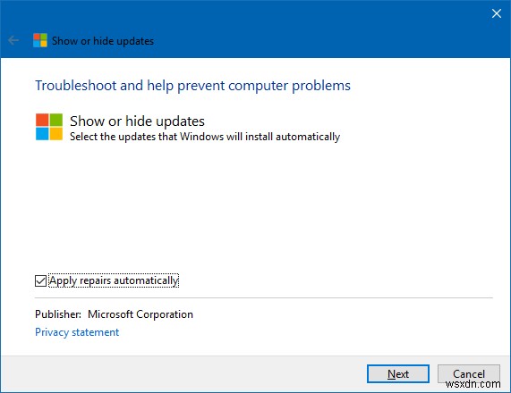 Windows 10 - How to hide updates