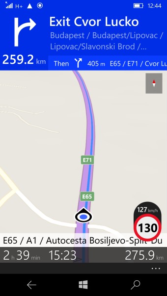 Windows Phone navigation - Road test