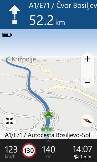 Windows Phone navigation - Road test