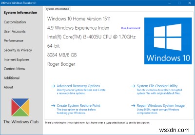 Ultimate Windows Tweaker - Taming the Shrew