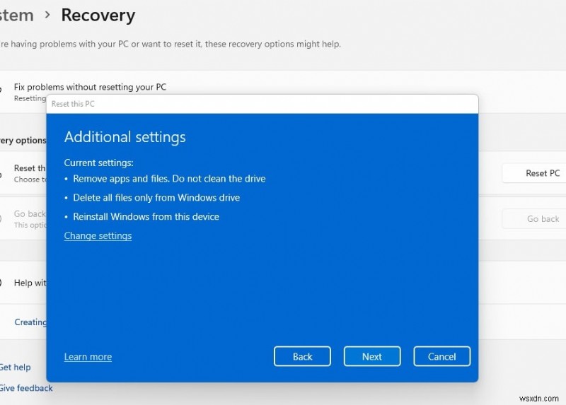 3 ways to Factory Reset windows 11 without losing data