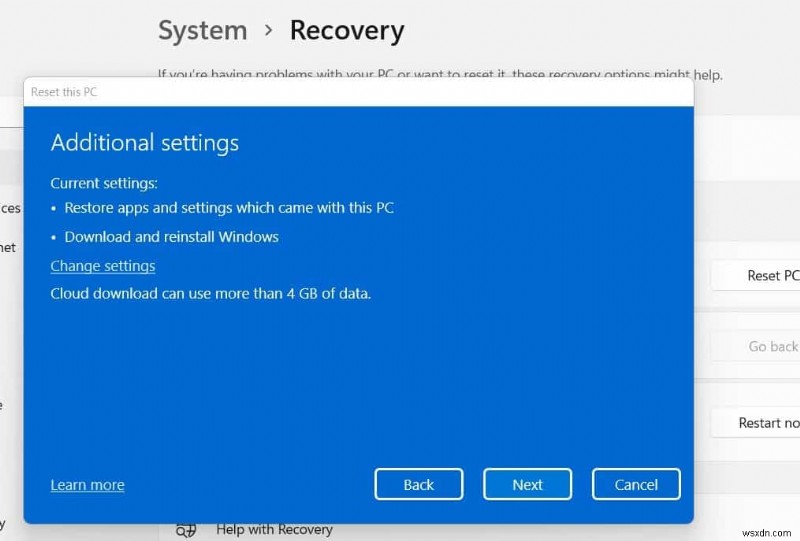3 ways to Factory Reset windows 11 without losing data