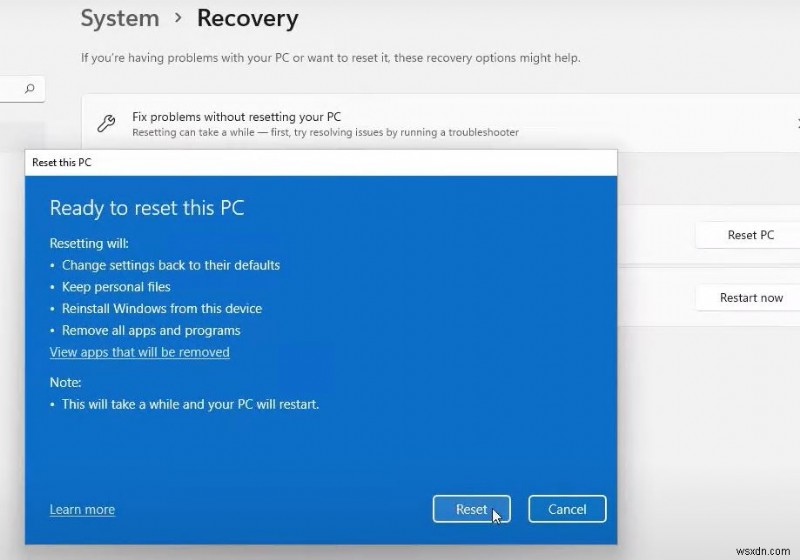 3 ways to Factory Reset windows 11 without losing data