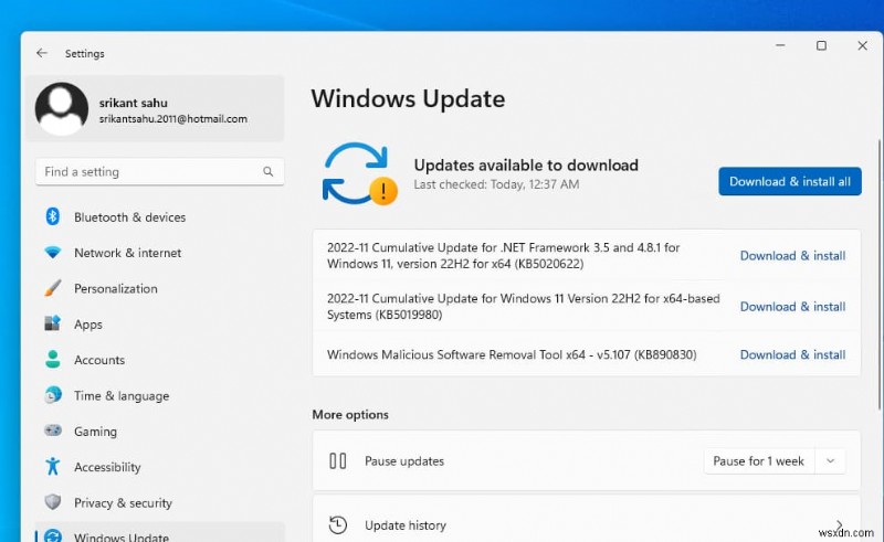 Windows 11 KB5019980 and KB5019961 Update Direct download