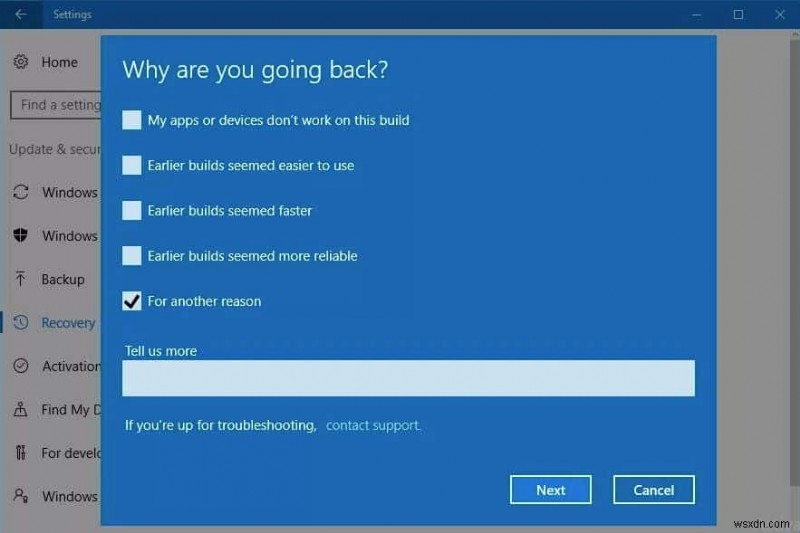 How to Rollback or uninstall windows 10 version 20H2,