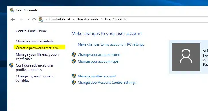How to Create a windows 10 password reset Disk (latest 2022)