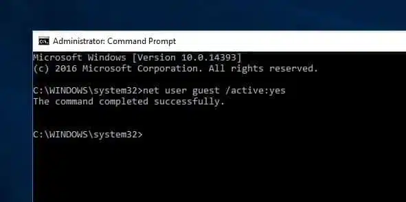 Different Ways To Enable Guest Account On Windows 10