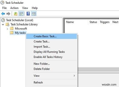 How to schedule a program to run at a specific time in windows 10