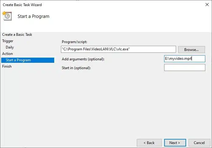 How to schedule a program to run at a specific time in windows 10
