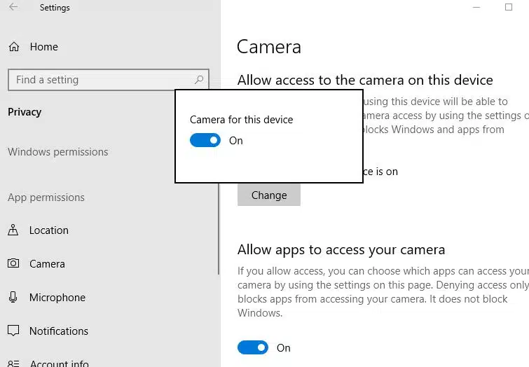 Webcam is being used by another application windows 10 (5 solutions to apply)