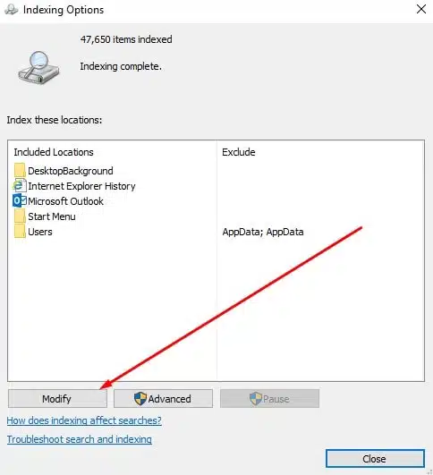 Solved: Microsoft windows search indexer high CPU usage windows 10 !!!