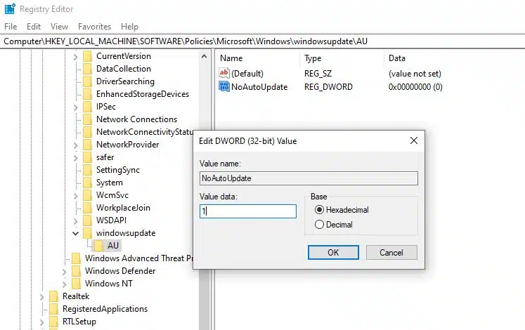 How to Disable automatic updates on Windows 10 (Home edition)