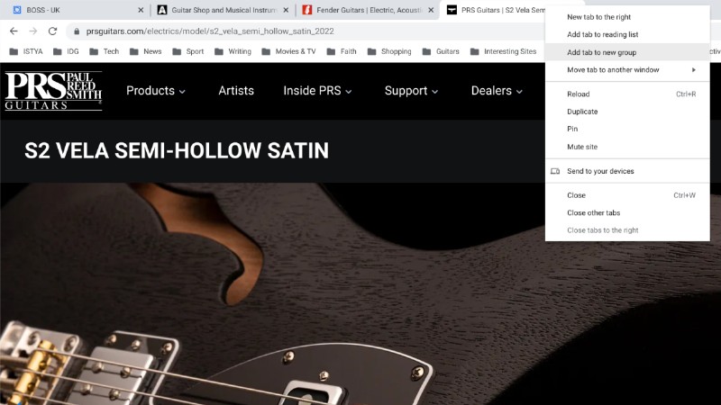 How to use tab groups in Chrome