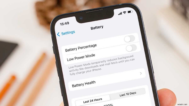 How to show battery percentage on an iPhone with iOS 16
