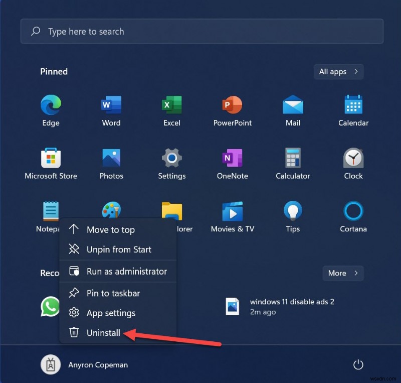 How to disable ads on Windows 11