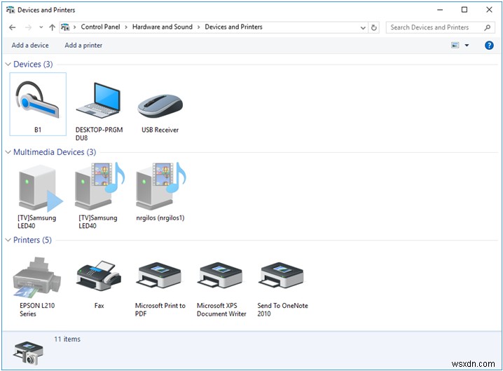 How to Launch the Devices and Printers Section and What Can You Do In It?