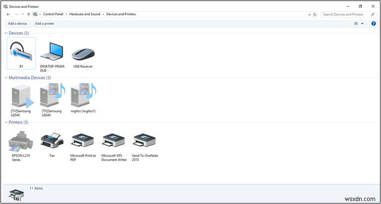 How to Launch the Devices and Printers Section and What Can You Do In It?