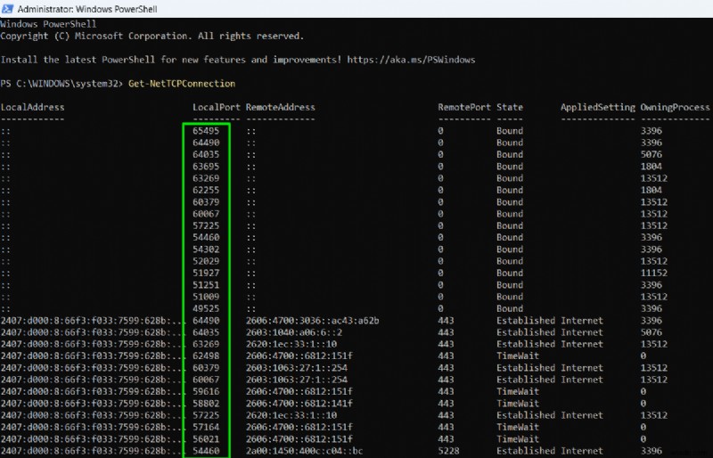 How to Reveal Which Apps Are Using Your Windows Ports