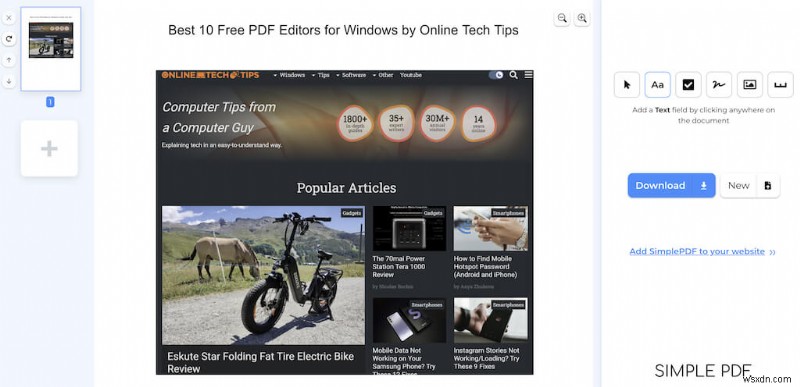 Top 10 Free PDF Editors for Windows – Reliable Tools for Editing & Signing