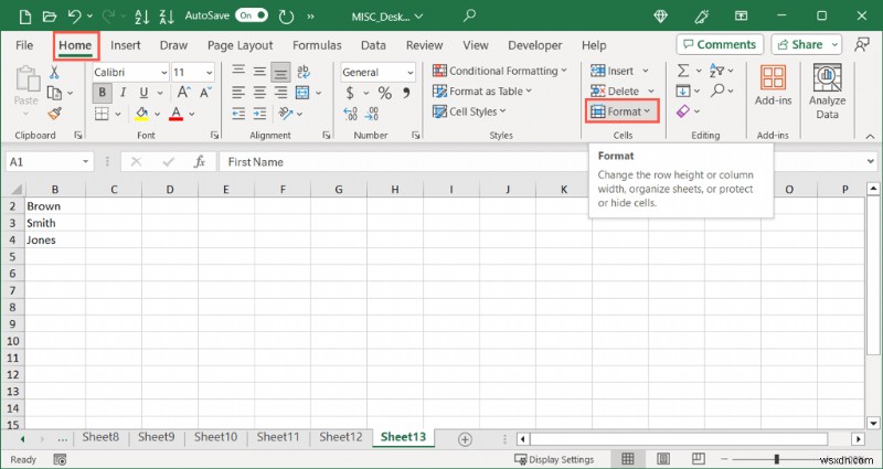 Restore Visibility: Unhide the First Column or Row in Excel