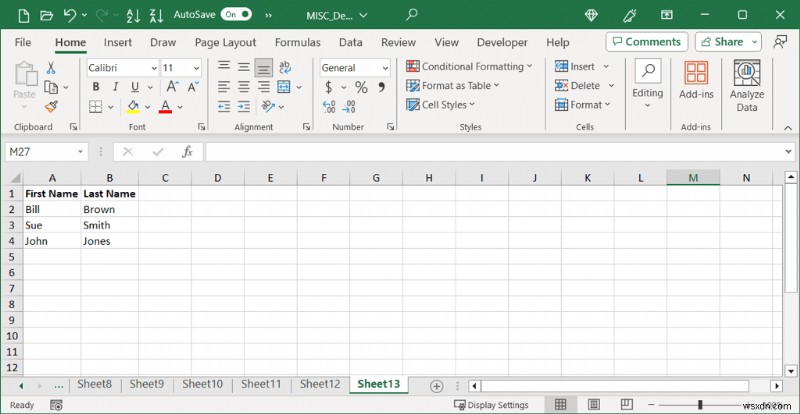 Restore Visibility: Unhide the First Column or Row in Excel