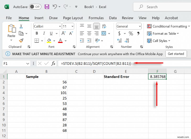 Mastering Standard Error Calculation in Excel: Step-by-Step Guide