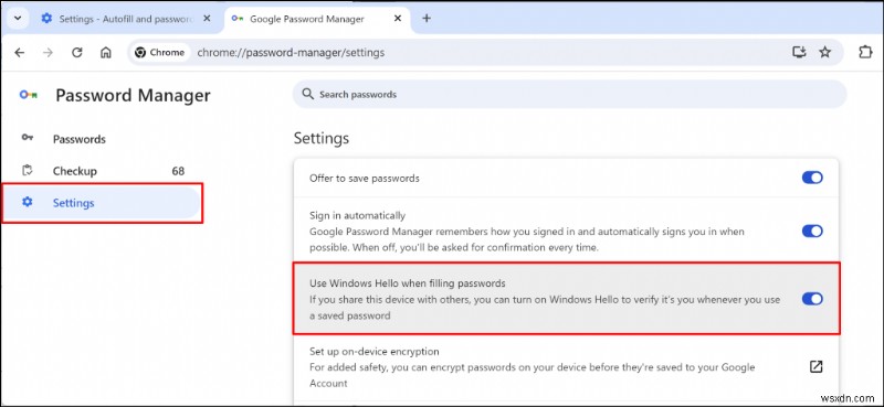 Disable Windows Hello Authentication in Chrome to Stop Repeated PIN Prompts