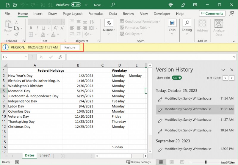 Master Excel Version History: View & Restore Past Workbook Versions Easily