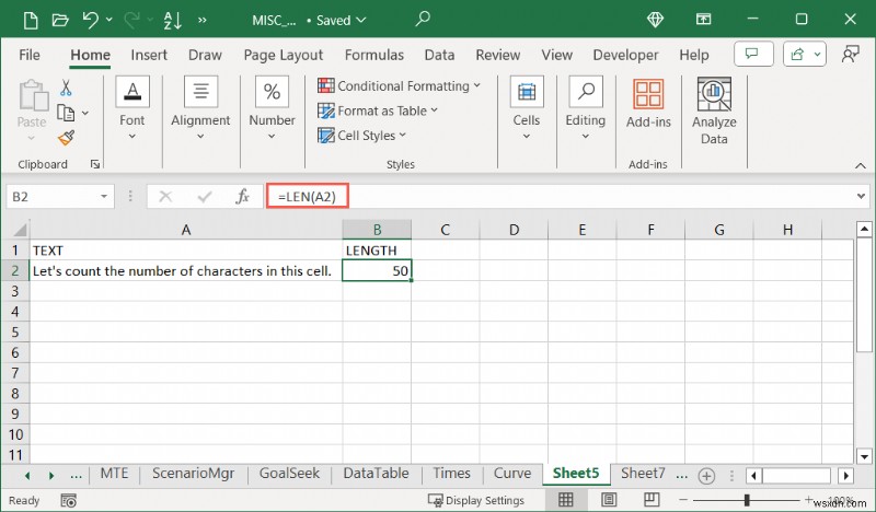 Master Excel: Count Characters in Cells with Simple Formulas