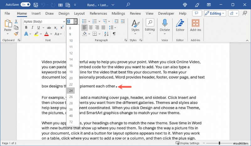 How to Enlarge Periods in Microsoft Word for Clearer Printing
