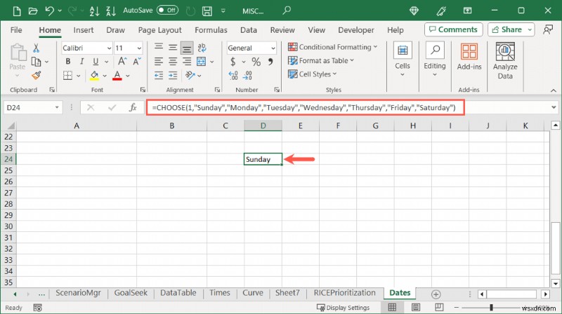 Convert Excel Dates to Weekday Names Easily