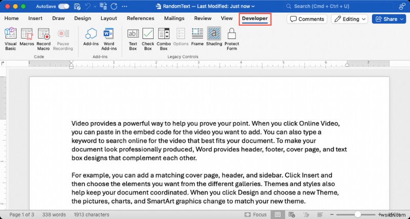 Enable and Use the Developer Tab in Microsoft Word: A Quick Guide
