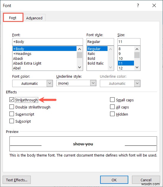 Guide to Applying Strikethrough Text in Microsoft Outlook