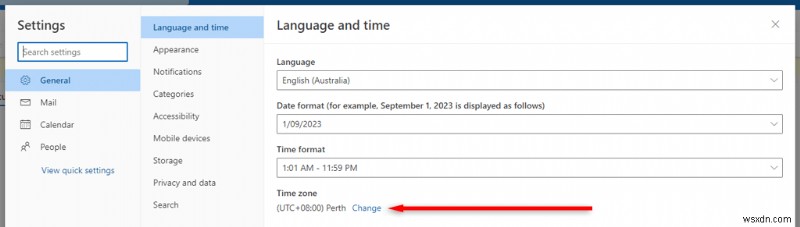 Easily Update Your Outlook Time Zone & Language Settings