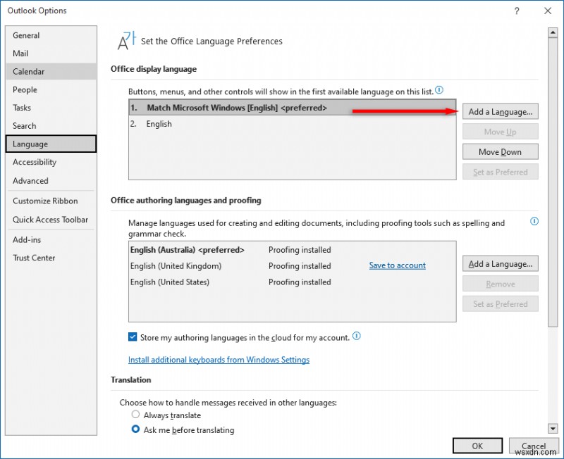 Easily Update Your Outlook Time Zone & Language Settings