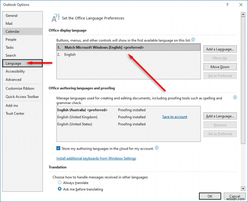 Easily Update Your Outlook Time Zone & Language Settings