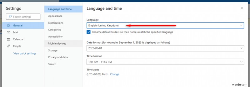 Easily Update Your Outlook Time Zone & Language Settings