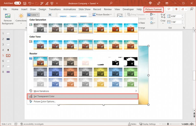 Easily Make Images and Slide Backgrounds Transparent in PowerPoint