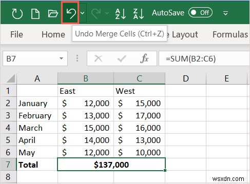 4 Simple Methods to Unmerge Cells in Microsoft Excel