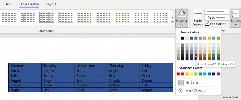 Add Background Color to Word Tables: A Quick Guide