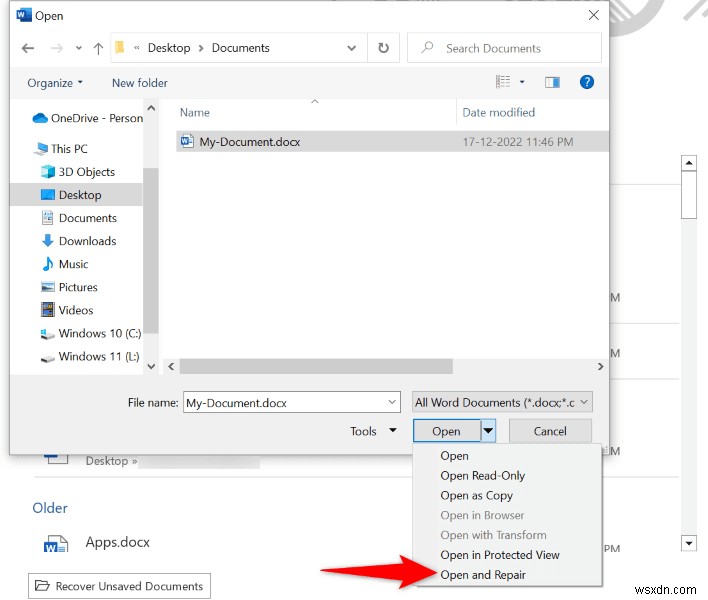 How to Resolve the ‘Word Experienced an Error Trying to Open the File’ Issue