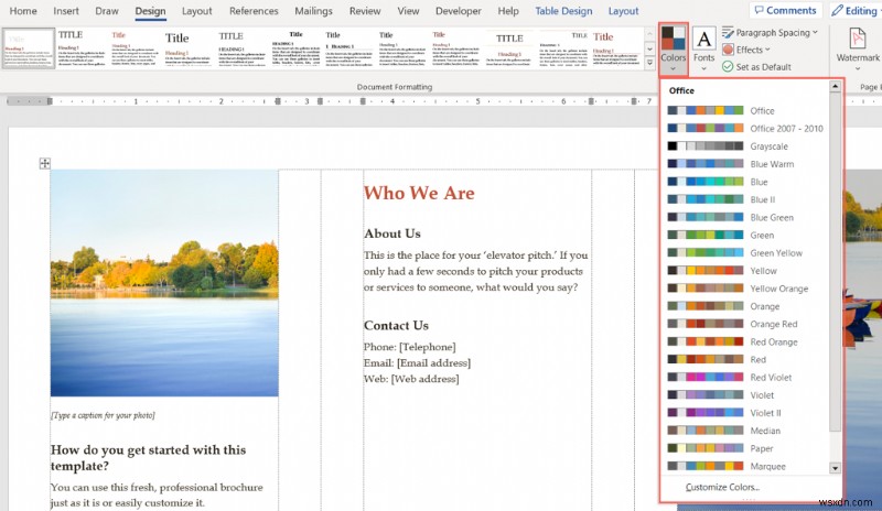 Create a Stunning Brochure Quickly with Microsoft Word Templates