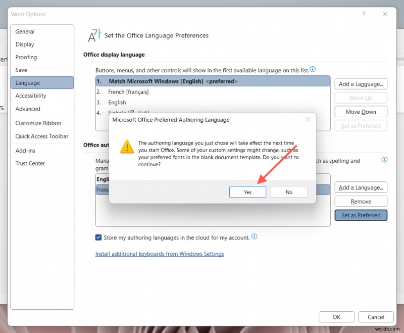 How to Change Language Settings in Microsoft Word (Desktop & Online)