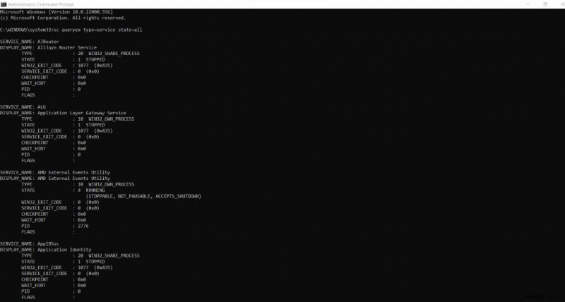 Easily List All Windows Services with PowerShell or Command Prompt