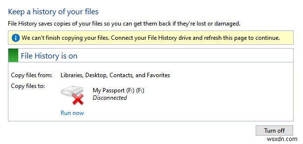 Restore Windows File History: Quick Steps to Reconnect a Disconnected Drive