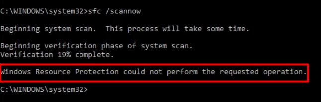 Quickly Fix the  Windows Resource Protection Could Not Perform the Requested Operation  Error