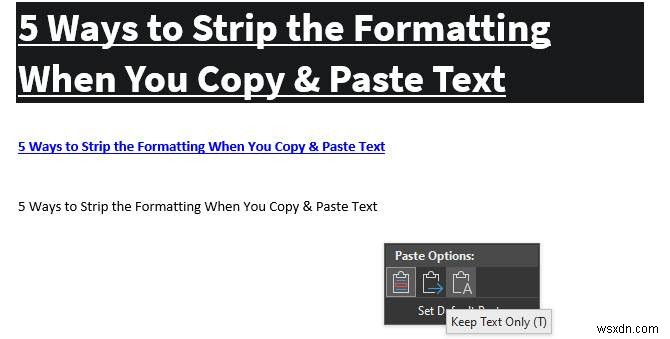 Remove Formatting When Copying and Pasting Text: 5 Proven Techniques