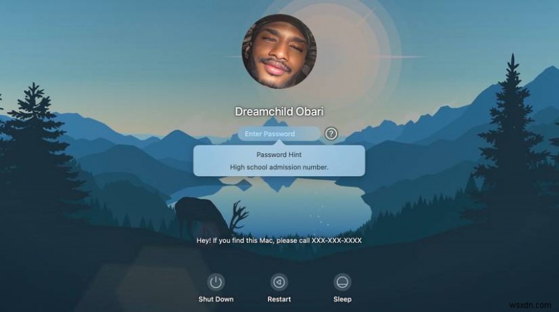 Easily Add a Password Hint to Your Mac’s Lock Screen