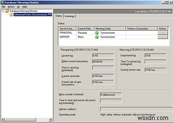 Achieve Continuous Availability with SQL Server Mirroring