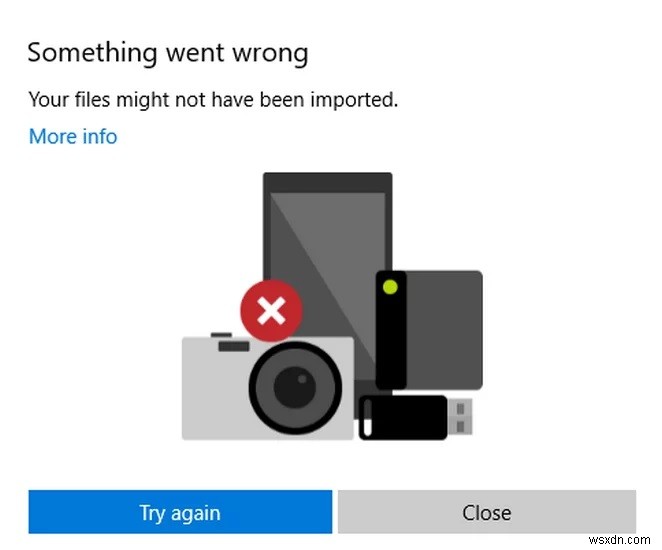 Fix the  Something Went Wrong  Error When Importing iPhone Photos to PC
